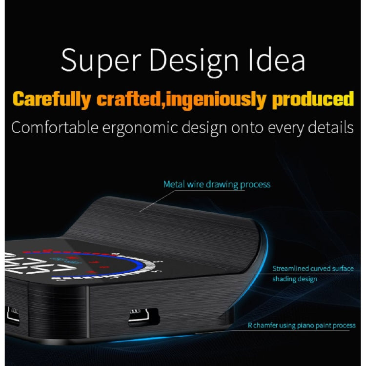 M13 Plus OBD2 + GPS Mode Car Head-up Display HUD Overspeed / Speed / Water Temperature Alarm / Eliminate Fault Codes - Head Up Display System by PMC TechLife | Online Shopping South Africa | PMC TechLife | Buy Now Pay Later Mobicred