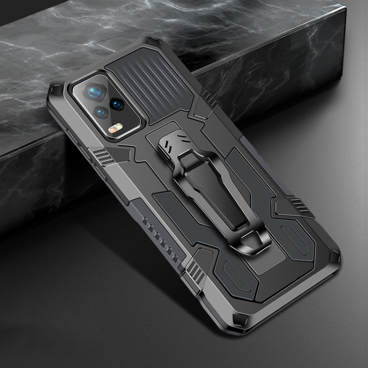 For vivo V20 Machine Armor Warrior Shockproof PC + TPU Protective Case(Space Gray) - vivo Cases by PMC Jewellery | Online Shopping South Africa | PMC Jewellery