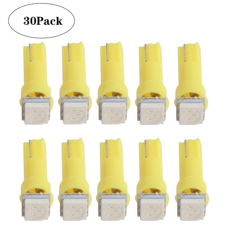 30 PCS T5 1LED SMD-5050 Car Modification LED Indicator Light Yellow Light - Clearance Lights by PMC TechLife | Online Shopping South Africa | PMC TechLife | Buy Now Pay Later Mobicred