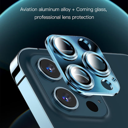 For iPhone 12 TOTUDESIGN AB-065 Armor Series Aluminum Alloy + Tempered Glass Integrated Lens Film(Black) - iPhone 12 / 12 Pro Tempered Glass by TOTUDESIGN | Online Shopping South Africa | PMC Jewellery | Buy Now Pay Later Mobicred