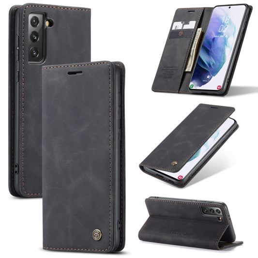 For Samsung Galaxy S21+ 5G CaseMe 013 Multifunctional Horizontal Flip Leather Case with Holder & Card Slot & Wallet(Black) - Galaxy S21+ 5G Cases by CaseMe | Online Shopping South Africa | PMC Jewellery | Buy Now Pay Later Mobicred