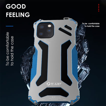 For iPhone 11 Pro R-JUST Shockproof Dustproof Armor Metal Protective Case(Black) - iPhone 11 Pro Cases by R-JUST | Online Shopping South Africa | PMC Jewellery | Buy Now Pay Later Mobicred