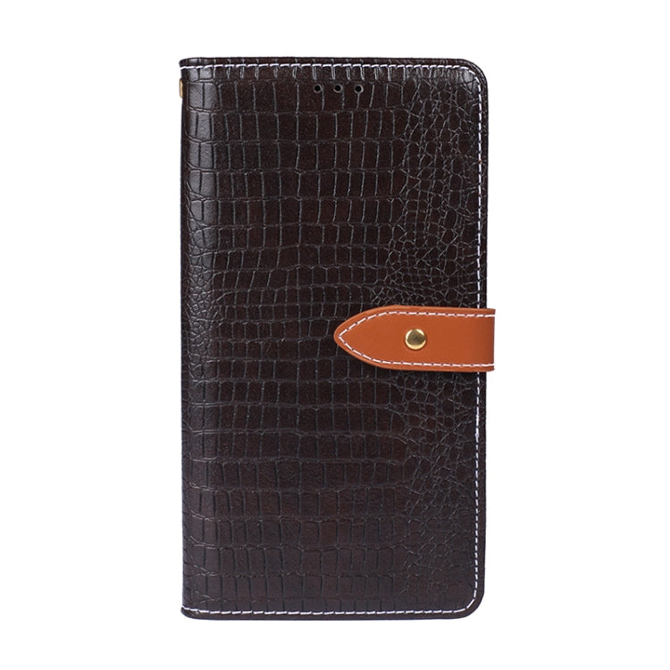 For HTC Desire 21+ idewei Crocodile Texture Horizontal Flip Leather Case with Holder & Card Slots & Wallet(Dark Brown) - More Brand by idewei | Online Shopping South Africa | PMC Jewellery | Buy Now Pay Later Mobicred