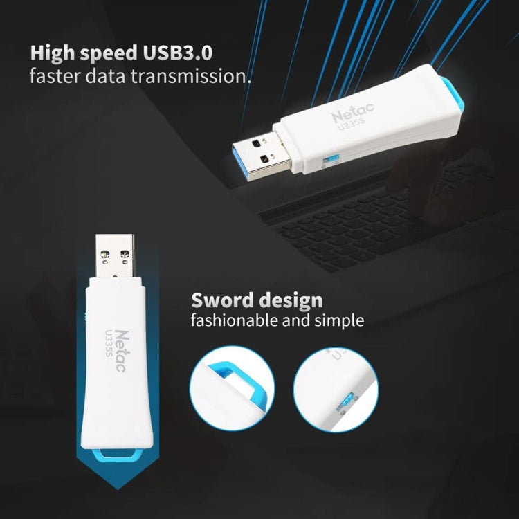 Netac U335S USB 3.0 High Speed Antivirus Write Protection USB Flash Drives U Disk, Capacity:64GB - USB Flash Drives by Netac | Online Shopping South Africa | PMC Jewellery | Buy Now Pay Later Mobicred