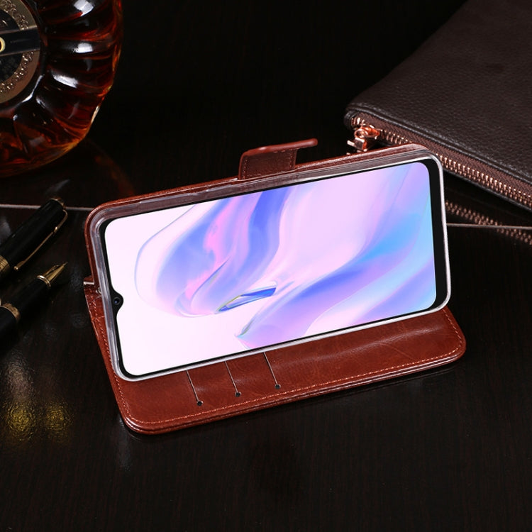 For Blackview A70 idewei Crazy Horse Texture Horizontal Flip Leather Case with Holder & Card Slots & Wallet(Rose Red) - free shipping - PMC TechLife - Order now!
