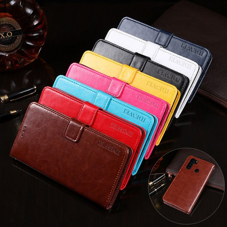 For Blackview A80 Plus idewei Crazy Horse Texture Horizontal Flip Leather Case with Holder & Card Slots & Wallet(Black) - More Brand by idewei | Online Shopping South Africa | PMC TechLife | Buy Now Pay Later Mobicred