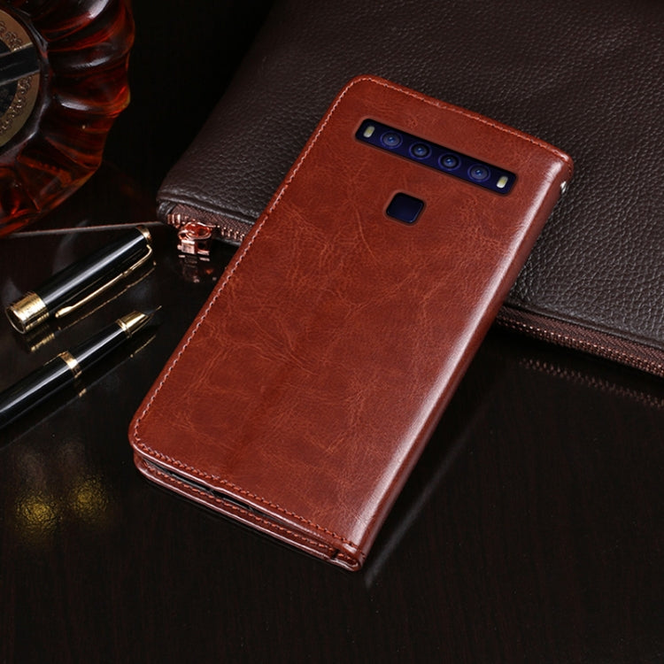 For TCL 10 5G idewei Crazy Horse Texture Horizontal Flip Leather Case with Holder & Card Slots & Wallet(Brown) - More Brand by idewei | Online Shopping South Africa | PMC Jewellery | Buy Now Pay Later Mobicred