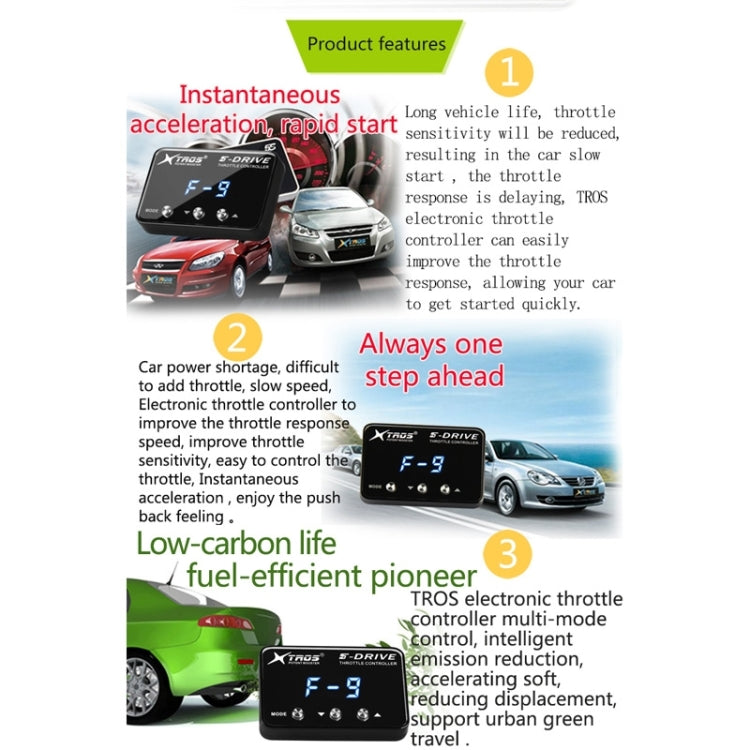 For Ford Focus 2011- TROS KS-5Drive Potent Booster Electronic Throttle Controller - Car Modification by TROS | Online Shopping South Africa | PMC TechLife | Buy Now Pay Later Mobicred