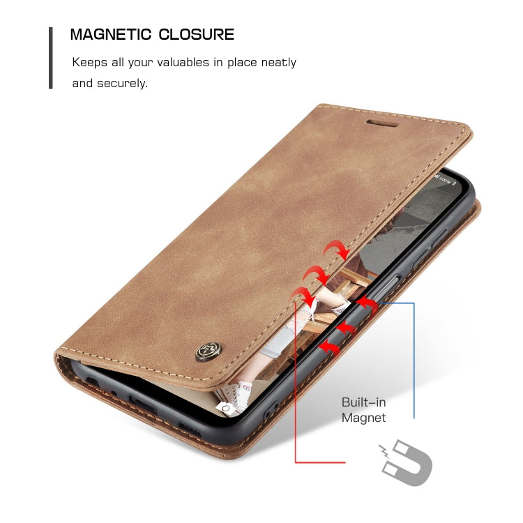 For Samsung Galaxy A12 CaseMe 013 Multifunctional Horizontal Flip Leather Case with Holder & Card Slot & Wallet(Brown) - Galaxy Phone Cases by CaseMe | Online Shopping South Africa | PMC Jewellery | Buy Now Pay Later Mobicred