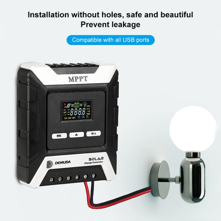 MPPT Solar Controller 12V / 24V / 48V Automatic Identification Charging Controller with Dual USB Output, Model:10A - Others by PMC Jewellery | Online Shopping South Africa | PMC Jewellery | Buy Now Pay Later Mobicred