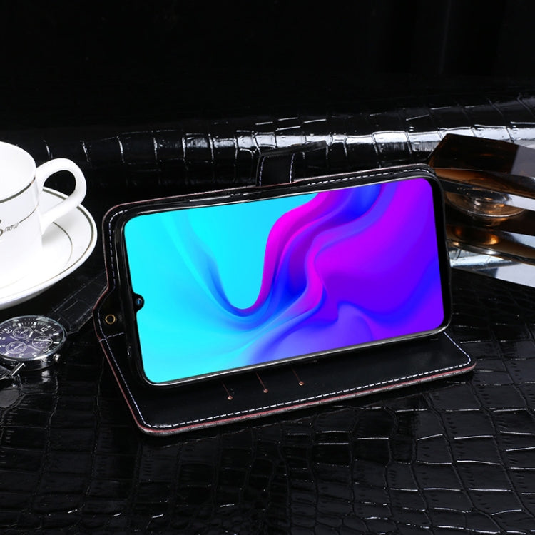 For Blackview A80S idewei Crocodile Texture Horizontal Flip Leather Case with Holder & Card Slots & Wallet(Black) - More Brand by idewei | Online Shopping South Africa | PMC TechLife | Buy Now Pay Later Mobicred