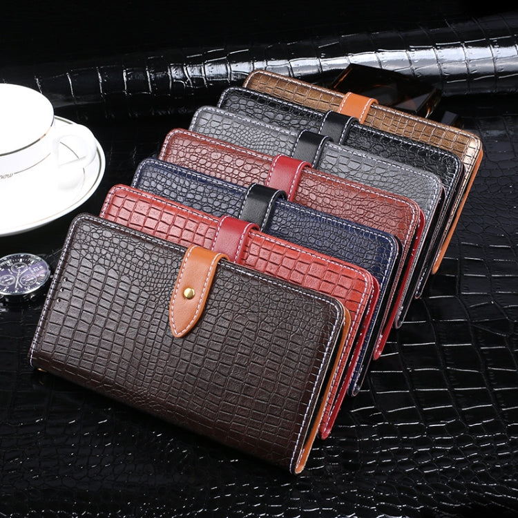 For Blackview A80S idewei Crocodile Texture Horizontal Flip Leather Case with Holder & Card Slots & Wallet(Black) - More Brand by idewei | Online Shopping South Africa | PMC TechLife | Buy Now Pay Later Mobicred