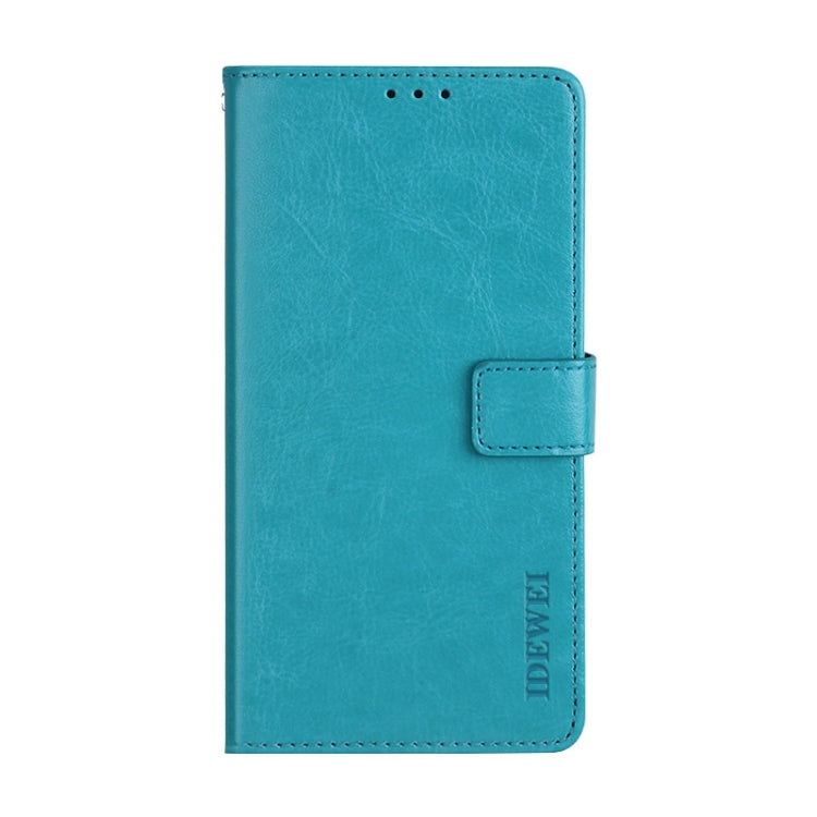 For Blackview A80S idewei Crazy Horse Texture Horizontal Flip Leather Case with Holder & Card Slots & Wallet(Sky Blue) - More Brand by idewei | Online Shopping South Africa | PMC TechLife | Buy Now Pay Later Mobicred