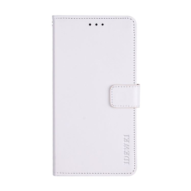 For TCL 20 SE idewei Crazy Horse Texture Horizontal Flip Leather Case with Holder & Card Slots & Wallet(White) - More Brand by idewei | Online Shopping South Africa | PMC Jewellery | Buy Now Pay Later Mobicred