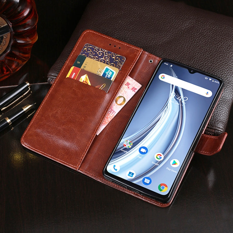 For UMIDIGI A9 idewei Crazy Horse Texture Horizontal Flip Leather Case with Holder & Card Slots & Wallet(Black) - More Brand by idewei | Online Shopping South Africa | PMC Jewellery | Buy Now Pay Later Mobicred