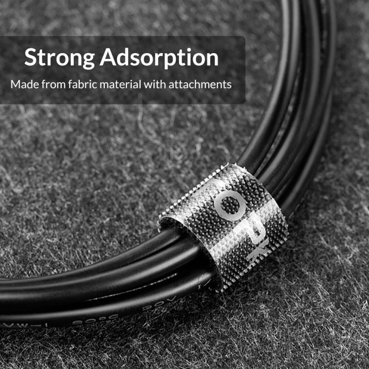 4 PCS TOPK Reusable & Dividable Nylon Tie-wraps Hook and Loop Fastener Cable Ties, Length:5m - Cable Organizer by TOPK | Online Shopping South Africa | PMC TechLife | Buy Now Pay Later Mobicred