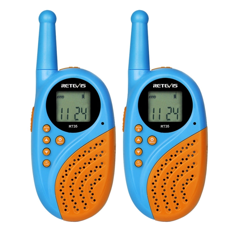1 Pair RETEVIS RT35 0.5W EU Frequency 446MHz 8CH Handheld Children Walkie Talkie(Blue) - free shipping - PMC Jewellery - Order now!