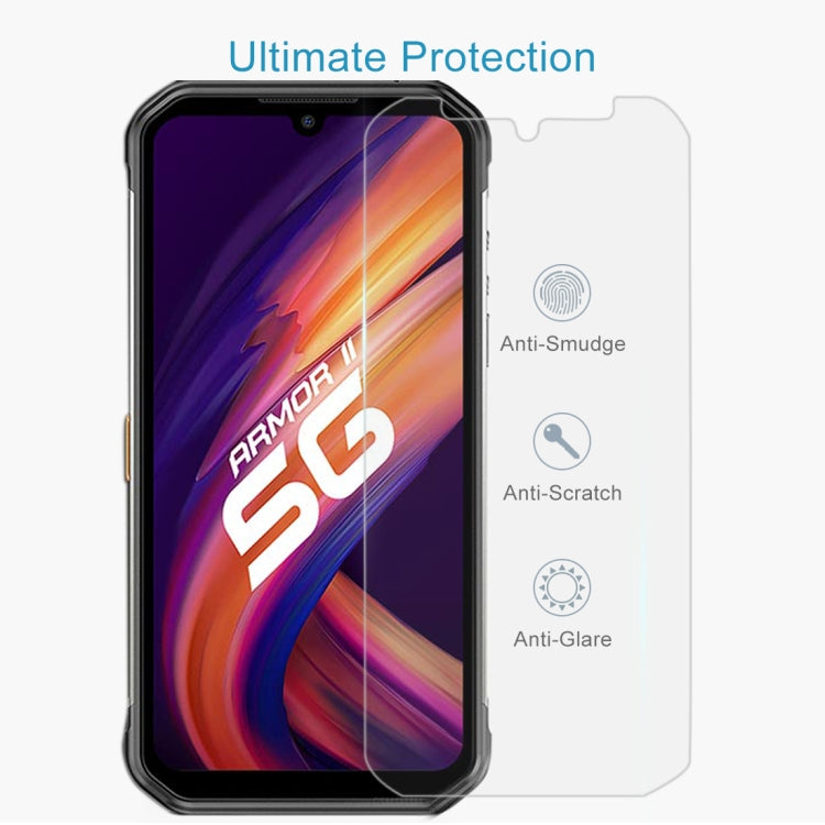 For Ulefone Armor 11 5G 50 PCS 0.26mm 9H 2.5D Tempered Glass Film - Others by PMC Jewellery | Online Shopping South Africa | PMC Jewellery | Buy Now Pay Later Mobicred