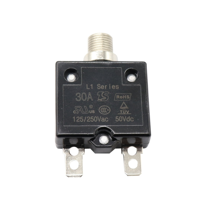 L2 Series 50V Car Overload Protector Manual Reset DC Circuit Breaker with Waterproof Cover, Current:30A - Fuse by PMC TechLife | Online Shopping South Africa | PMC TechLife | Buy Now Pay Later Mobicred