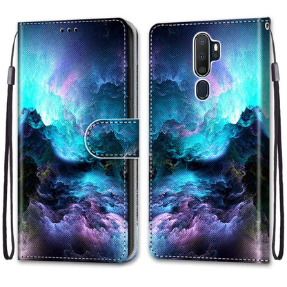 For OPPO A9 (2020) / A5 (2020) / A11X / A11 Coloured Drawing Cross Texture Horizontal Flip PU Leather Case with Holder & Card Slots & Wallet & Lanyard(Colorful Clouds) - OPPO Cases by PMC Jewellery | Online Shopping South Africa | PMC Jewellery | Buy Now Pay Later Mobicred