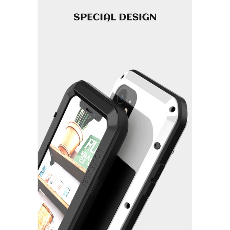 For iPhone 12 LOVE MEI Metal Shockproof Life Waterproof Dustproof Protective Case(Red) - iPhone 12 / 12 Pro Cases by LOVE MEI | Online Shopping South Africa | PMC TechLife | Buy Now Pay Later Mobicred