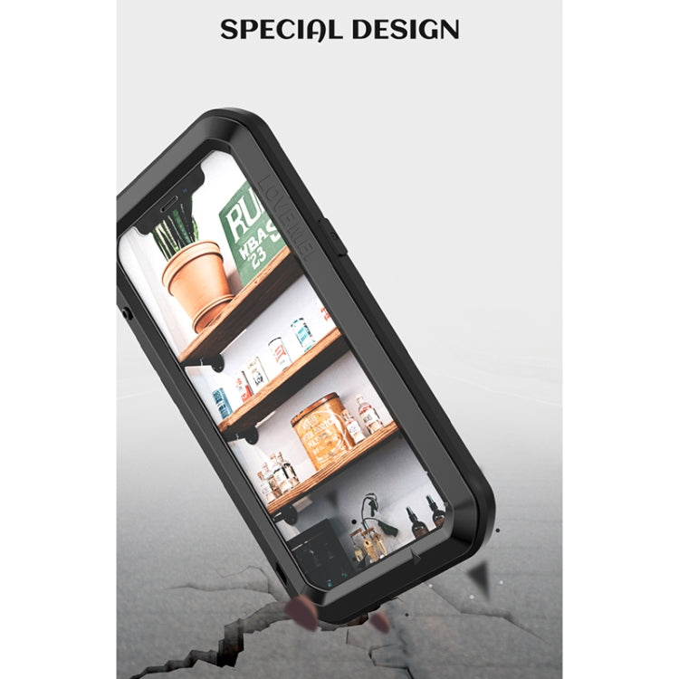 For iPhone 12 LOVE MEI Metal Shockproof Life Waterproof Dustproof Protective Case(White) - iPhone 12 / 12 Pro Cases by LOVE MEI | Online Shopping South Africa | PMC TechLife | Buy Now Pay Later Mobicred