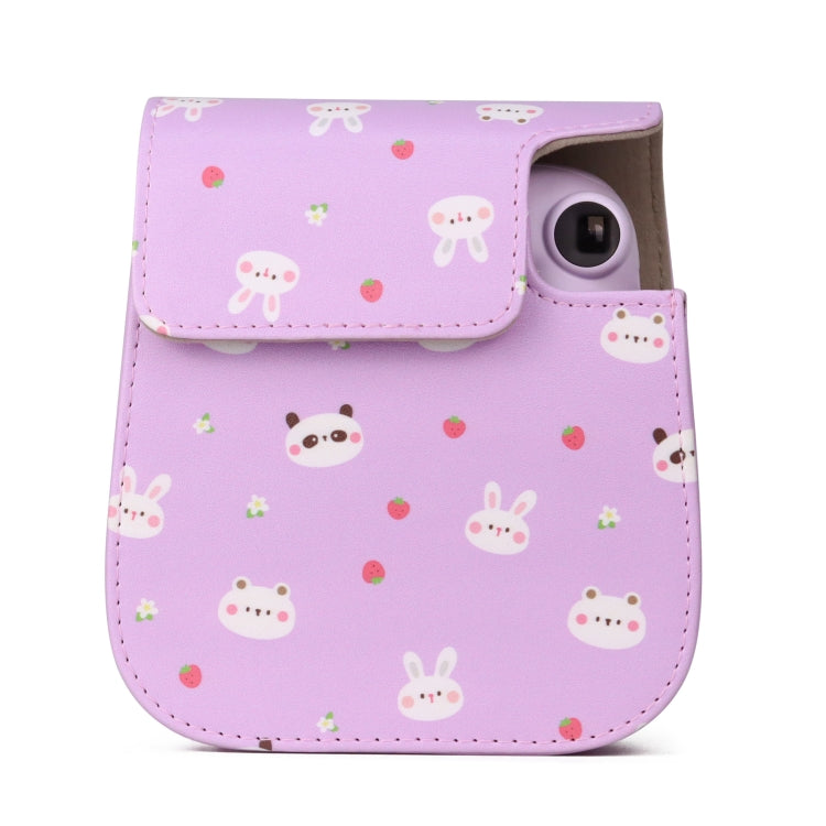 Painted Series Camera Bag with Shoulder Strap for Fujifilm Instax mini 11(Fruit Animal) - free shipping - PMC TechLife - Order now!