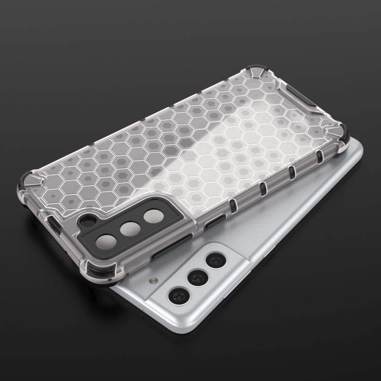 For Samsung Galaxy S21 FE Shockproof Honeycomb PC + TPU Case(Green) - Galaxy Phone Cases by PMC TechLife | Online Shopping South Africa | PMC TechLife | Buy Now Pay Later Mobicred