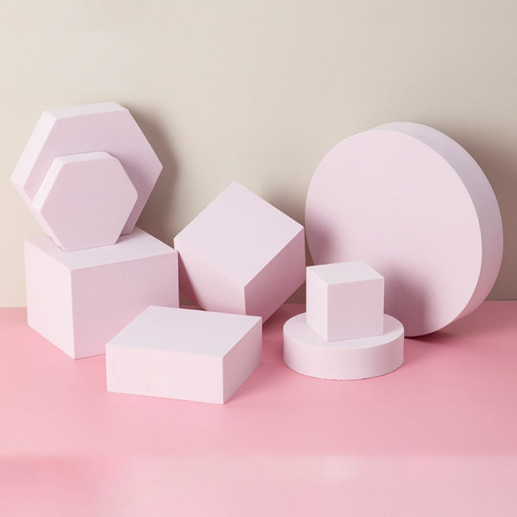 8 in 1 Different Sizes Geometric Cube Solid Color Photography Photo Background Table Shooting Foam Props(Light Pink) - free shipping - PMc TechLife - Order now!