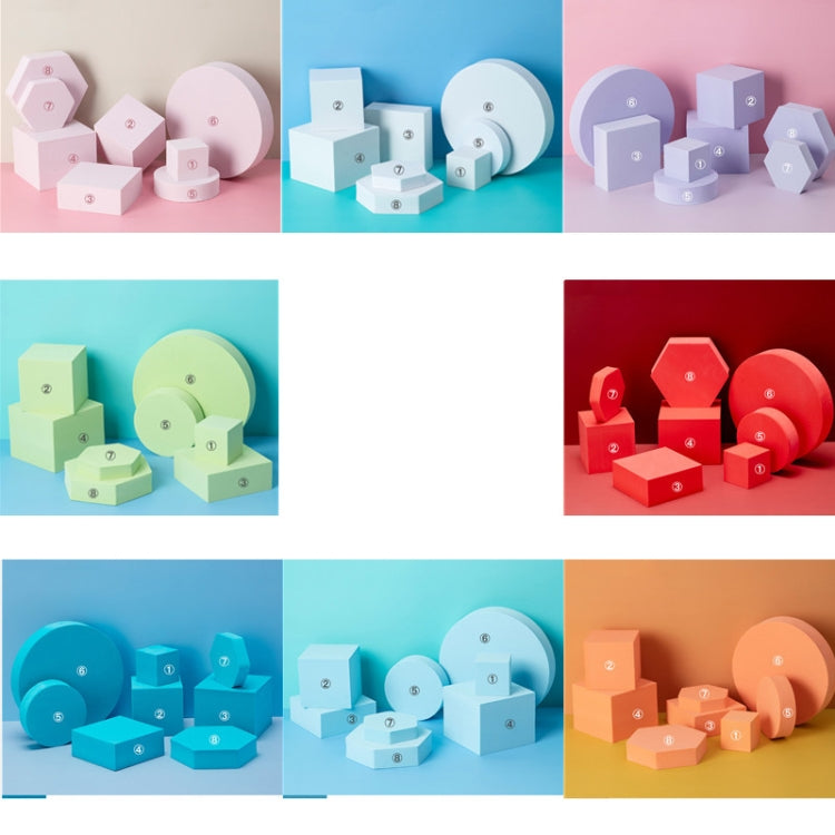 8 in 1 Different Sizes Geometric Cube Solid Color Photography Photo Background Table Shooting Foam Props(Orange) - free shipping - PMc TechLife - Order now!
