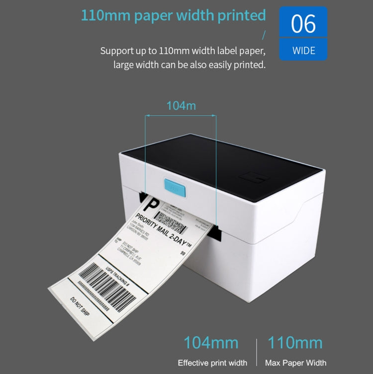 POS-9220 100x150mm Thermal Express Bill Self-adhesive Label Printer, USB with Holder Version, EU Plug - Receipt Printers by PMC Jewellery | Online Shopping South Africa | PMC Jewellery | Buy Now Pay Later Mobicred