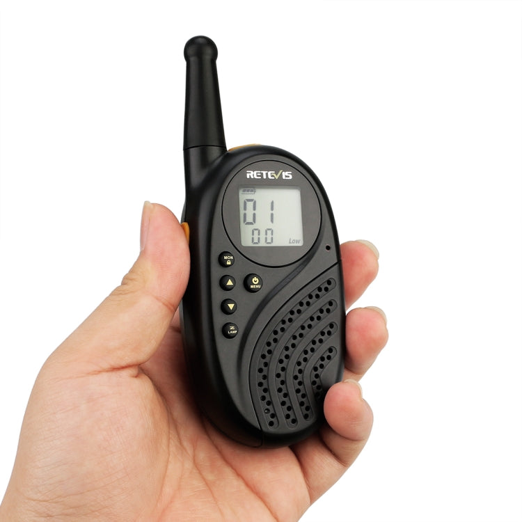 1 Pair RETEVIS RT-35 0.5W US Frequency 462.550-467.7125MHz 22CHS Children Handheld Walkie Talkie(Black) - Children by RETEVIS | Online Shopping South Africa | PMC Jewellery | Buy Now Pay Later Mobicred