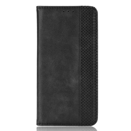 For Blackview A70 (2021) Magnetic Buckle Retro Crazy Horse Texture Horizontal Flip Leather Case with Holder & Card Slots & Photo Frame(Black) - More Brand by PMC Jewellery | Online Shopping South Africa | PMC Jewellery