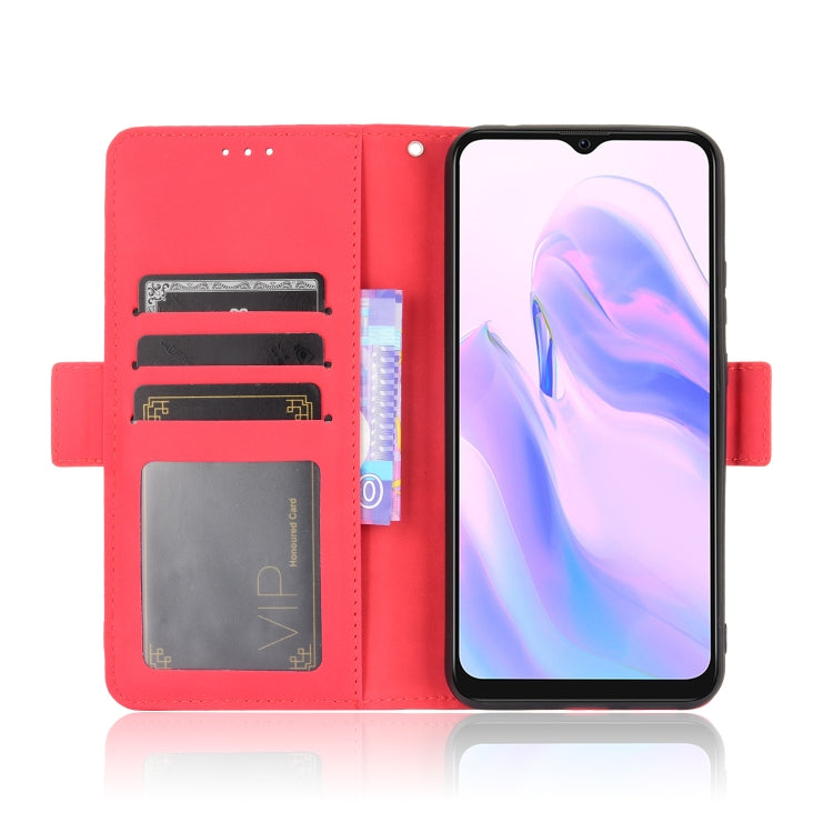 For Blackview A70 (2021) Skin Feel Calf Pattern Horizontal Flip Leather Case with Holder & Card Slots & Photo Frame(Red) - More Brand by PMC TechLife | Online Shopping South Africa | PMC TechLife