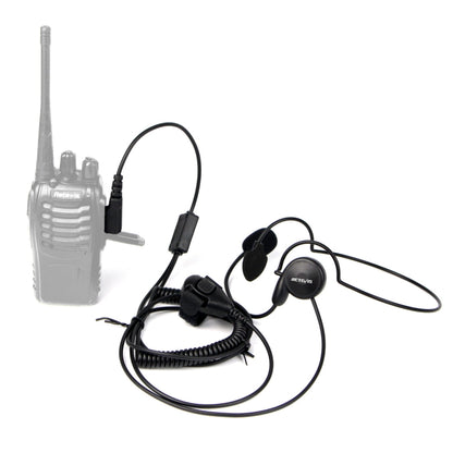 RETEVIS K-C2F 2 Pin PTT Finger Back-hanging Earphone Microphone for H-777/RT-5R/ 888s/UV5R - Microphones & Headsets by RETEVIS | Online Shopping South Africa | PMC Jewellery | Buy Now Pay Later Mobicred