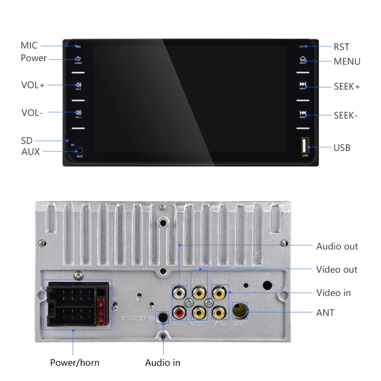 Q3160 7 inch Car Touch Capacitive Screen MP5 Player Support FM / TF / Mirror Link for Toyota Corolla - Car MP3 & MP4 & MP5 by PMC TechLife | Online Shopping South Africa | PMC TechLife | Buy Now Pay Later Mobicred