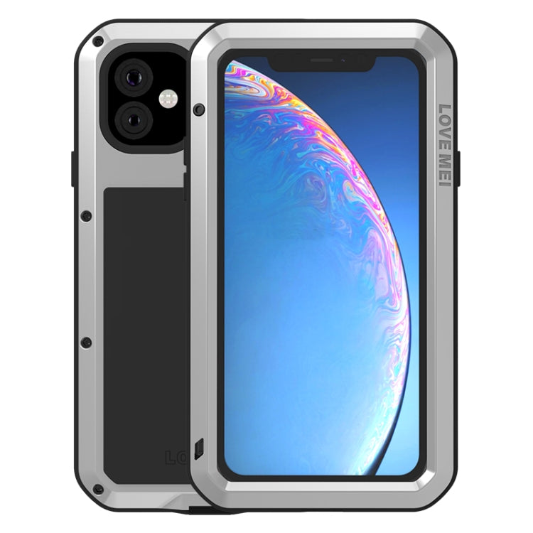 For iPhone 11 Pro Max LOVE MEI Metal Shockproof Waterproof Dustproof Protective Case(Silver) - iPhone 11 Pro Max Cases by LOVE MEI | Online Shopping South Africa | PMC Jewellery