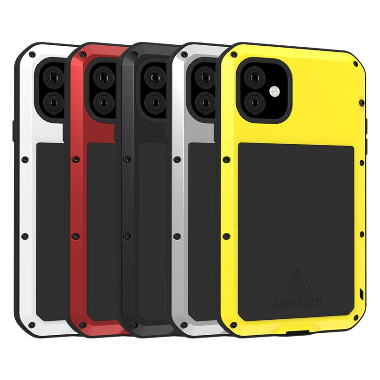 For iPhone 11 Pro Max LOVE MEI Metal Shockproof Waterproof Dustproof Protective Case(Yellow) - iPhone 11 Pro Max Cases by LOVE MEI | Online Shopping South Africa | PMC Jewellery | Buy Now Pay Later Mobicred