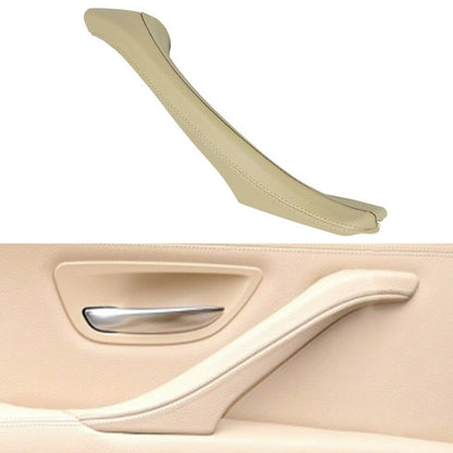 Car Leather Right Side Inner Door Handle Assembly 51417225854 for BMW 5 Series F10 / F18 2011-2017(Beige) - Door Handles by PMC Jewellery | Online Shopping South Africa | PMC Jewellery | Buy Now Pay Later Mobicred