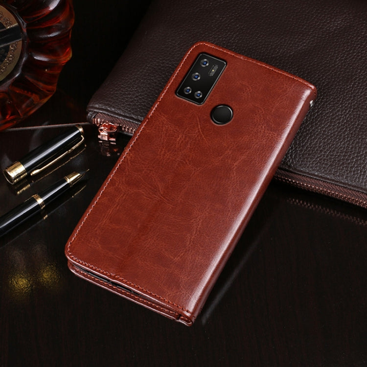 For Cubot C20 idewei Crazy Horse Texture Horizontal Flip Leather Case with Holder & Card Slots & Wallet(Red) - More Brand by idewei | Online Shopping South Africa | PMC Jewellery | Buy Now Pay Later Mobicred