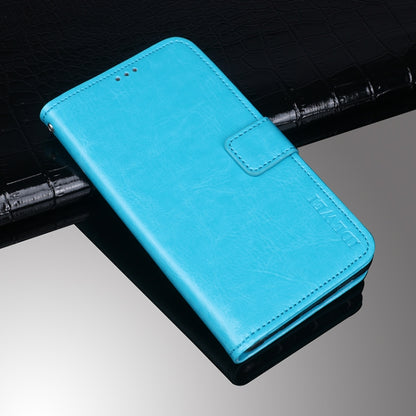 For Cubot C20 idewei Crazy Horse Texture Horizontal Flip Leather Case with Holder & Card Slots & Wallet(Sky Blue) - More Brand by idewei | Online Shopping South Africa | PMC Jewellery | Buy Now Pay Later Mobicred