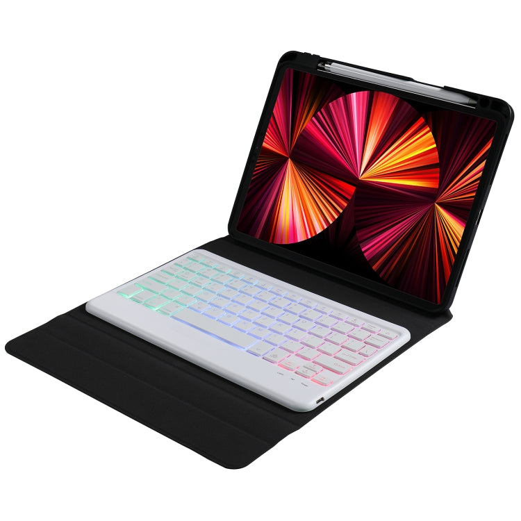 B07S Splittable Backlight Bluetooth Keyboard Leather Tablet Case with Triangle Holder & Pen Slot For iPad 9.7 2018 & 2017 / Pro 9.7 / Air 2(Gradient Blue Pink) - free shipping - PMC TechLife - Order now!