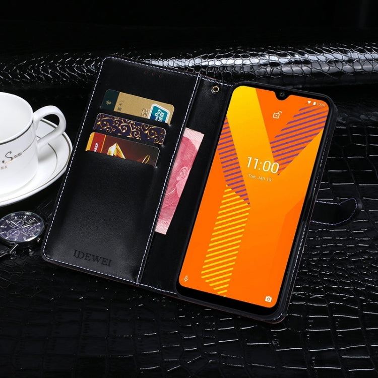 For Wiko Y62 idewei Crocodile Texture Horizontal Flip Leather Case with Holder & Card Slots & Wallet(Black) - More Brand by idewei | Online Shopping South Africa | PMC Jewellery | Buy Now Pay Later Mobicred