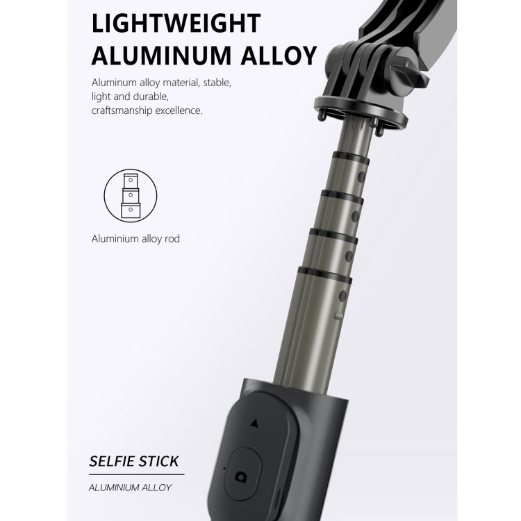 Q03S Fill Light Bluetooth Selfie Stick Tripod Mobile Phone Holder(Black) - Selfie Sticks by PMC Jewellery | Online Shopping South Africa | PMC Jewellery | Buy Now Pay Later Mobicred