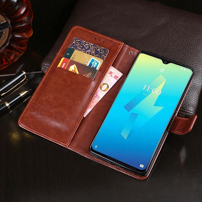 For Wiko Power U10 idewei Crazy Horse Texture Horizontal Flip Leather Case with Holder & Card Slots & Wallet(Yellow) - Wiko by idewei | Online Shopping South Africa | PMC Jewellery | Buy Now Pay Later Mobicred