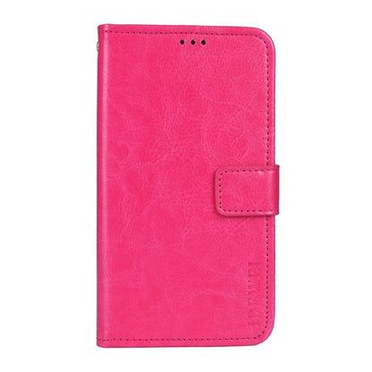 For Wiko Power U30 idewei Crazy Horse Texture Horizontal Flip Leather Case with Holder & Card Slots & Wallet(Rose Red) - Wiko by idewei | Online Shopping South Africa | PMC Jewellery | Buy Now Pay Later Mobicred