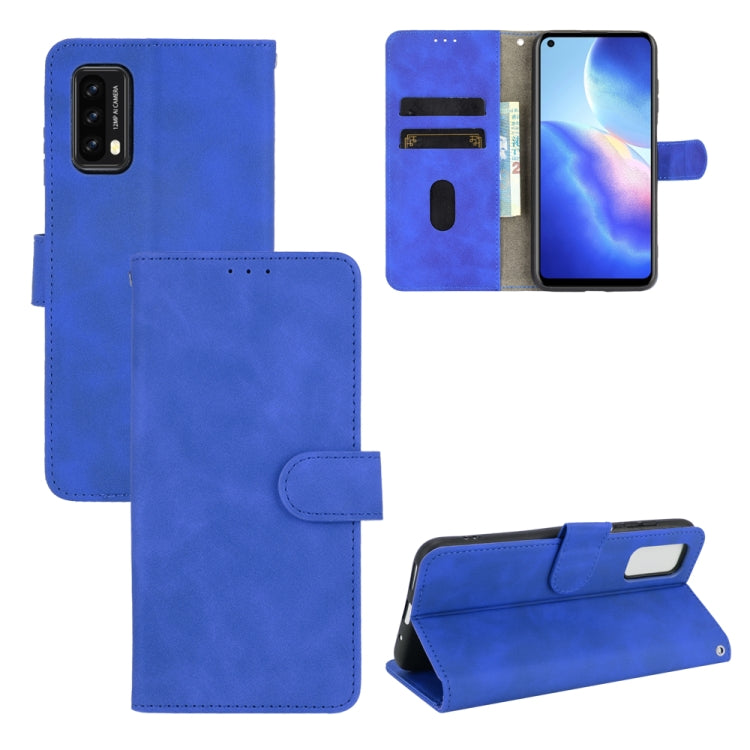 For Blackview A90 Solid Color Skin Feel Magnetic Buckle Horizontal Flip Calf Texture PU Leather Case with Holder & Card Slots & Wallet(Blue) - More Brand by PMC Jewellery | Online Shopping South Africa | PMC Jewellery | Buy Now Pay Later Mobicred