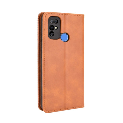 For Doogee X96 Pro Magnetic Buckle Retro Crazy Horse Texture Horizontal Flip Leather Case with Holder & Card Slots & Photo Frame(Brown) - More Brand by PMC Jewellery | Online Shopping South Africa | PMC Jewellery | Buy Now Pay Later Mobicred