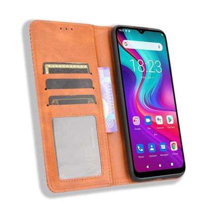 For Doogee X96 Pro Magnetic Buckle Retro Crazy Horse Texture Horizontal Flip Leather Case with Holder & Card Slots & Photo Frame(Brown) - More Brand by PMC Jewellery | Online Shopping South Africa | PMC Jewellery | Buy Now Pay Later Mobicred