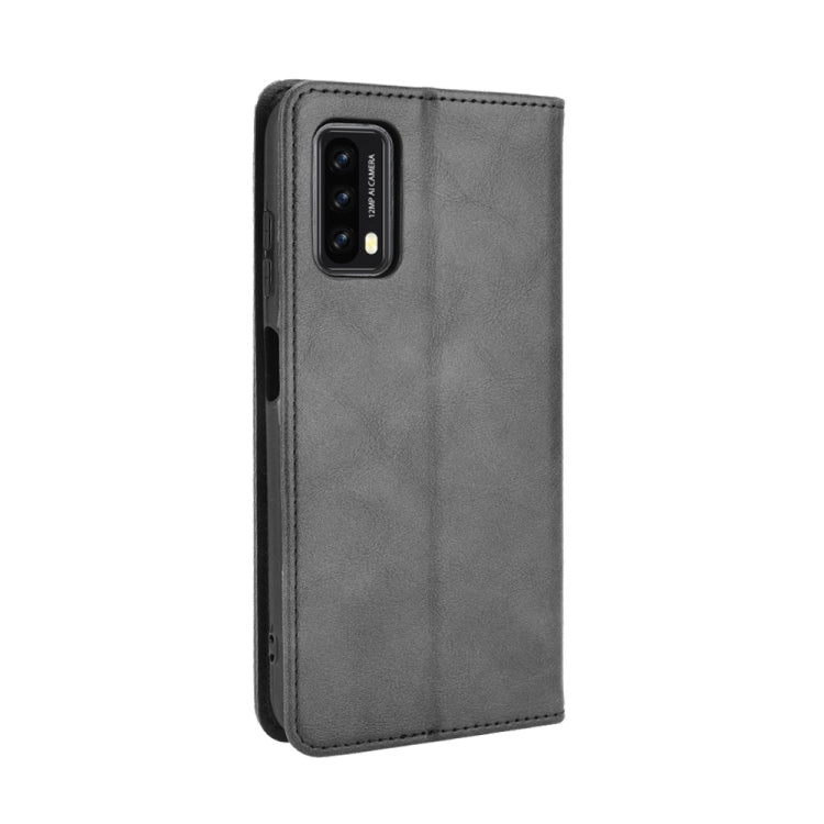 For Blackview A90 Magnetic Buckle Retro Crazy Horse Texture Horizontal Flip Leather Case with Holder & Card Slots & Photo Frame(Black) - More Brand by PMC Jewellery | Online Shopping South Africa | PMC Jewellery | Buy Now Pay Later Mobicred